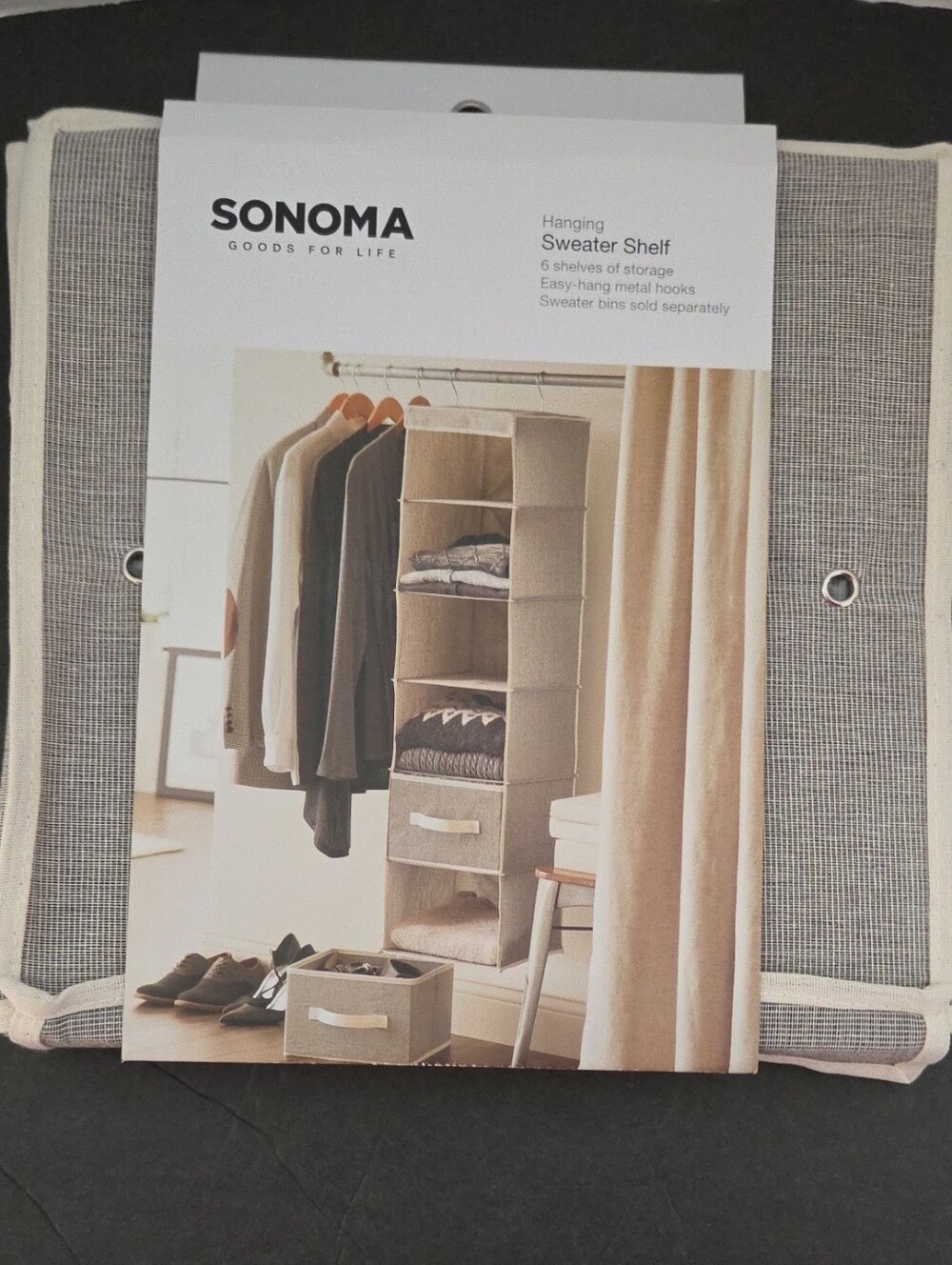 SONOMA Hanging Closet Sweater Organizer - NEW Condition